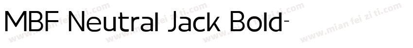 MBF Neutral Jack Bold字体转换